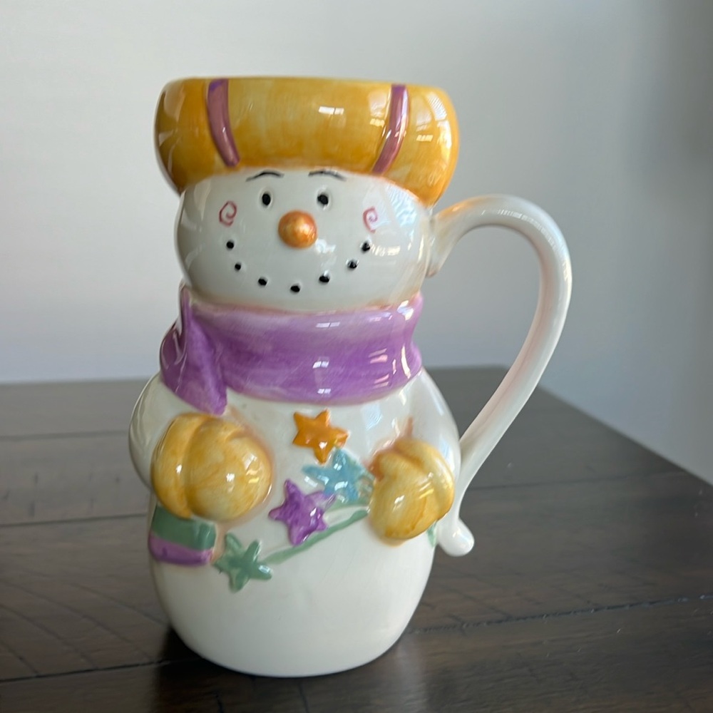 Baoxin snowman girl hot chocolate mug